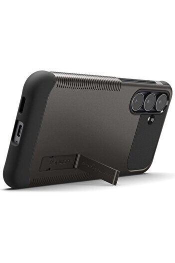 Spigen Slim Armor MagFit for Samsung Galaxy S25 FE case MagSafe compatible Kickstand Gunmetal