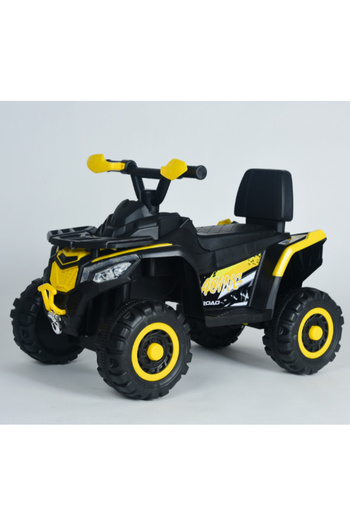 CAR Electric Motorcycle 6V Battery, 380 Motor with Music & Educational Lights 29-909-YELLOW