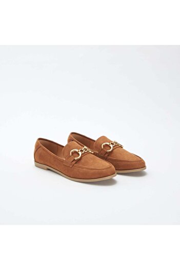 KIABI Suedette deck shoes BROWN
