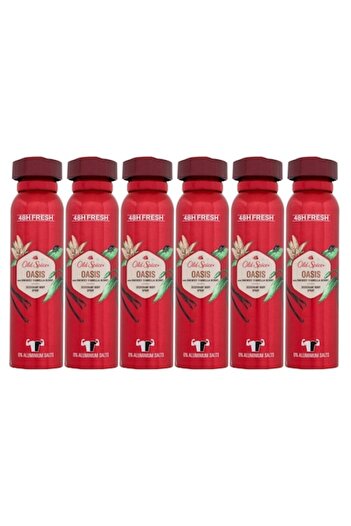 Old Spice Set 6 x Deodorant 150ml Men Oasis, All Day Fresh, Intense Fresh Fragrance