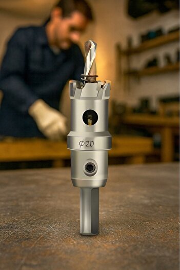 zola Steel and tungsten carbide core bit 20 mm, for metals and wood, length 100 mm, silver
