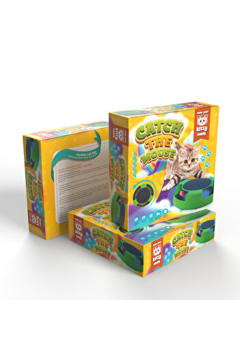 Bundera Catch the Mouse Cat Toy – Rotating Mechanism and Scratching Pad