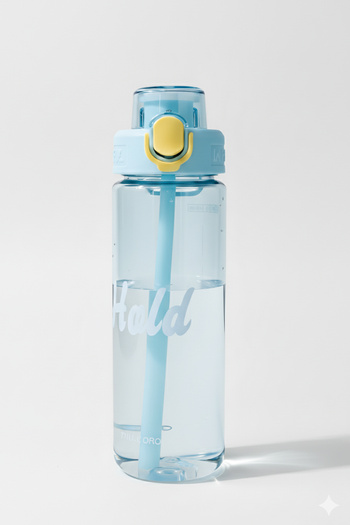 Bisbell 700ml Straw Water Bottle | BPA-Free | Leak-Proof Gym Office Travel Hydration,BB4055
