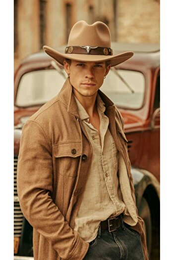 LAGRANZE Western Cowboy Hat