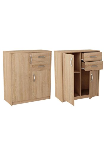 Other Chest of drawers, cabinet, 2D2S, SONOMA OAK, drawers, shelf, bookcase
