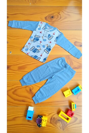 MİLAYS LİFE HOME COLLECTİON SET DE PIJAMĂ COLORATĂ 100% BUMBAC CU IMPRIMARE PERSONAJE PENTRU BĂIEȚI