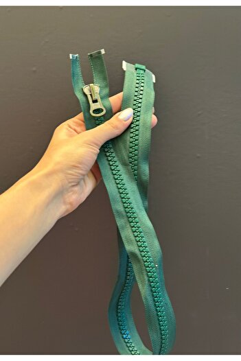 Gönülden Tasarım 70X3 cm Green Large Toothed Zipper