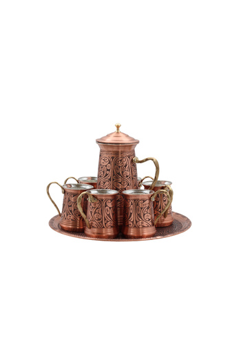 ANTEPSEPETİ Copper Embroidered Jug Set