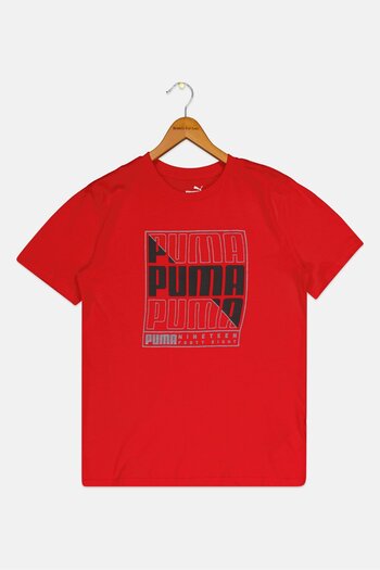Puma Kids Boy Sportswear Fit Running T-Shirt, Red
