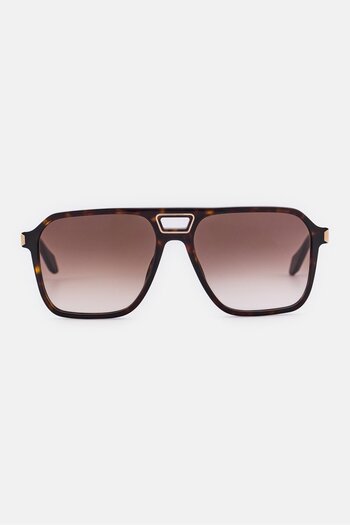 Just Cavalli Women SJC036 Square Sunglasses, Havana Brown