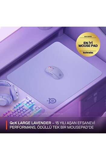SteelSeries Qck Large Gaming Mouse Pad - Lilac