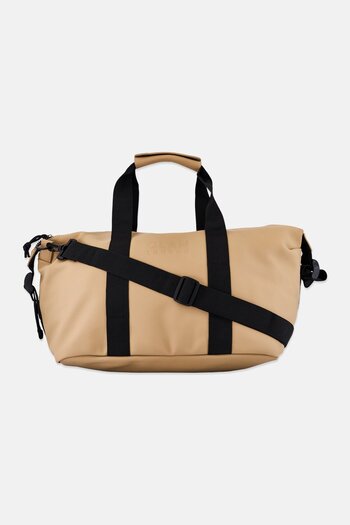 CLAN LONDON Men Brand Logo Duffle Bag, Tan