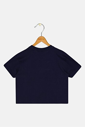 Perry Ellis America x Kids Boy Brand Logo Polo Shirt, Navy
