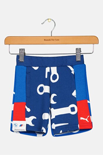 Puma Kids Boy Allover Print Training Shorts, Multicolor