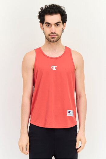 Champion Men Sportswear Fit Sleeveless Training Vest, Red