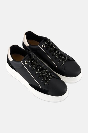Geox Women Spherica Lace Up Casual Shoes, Black