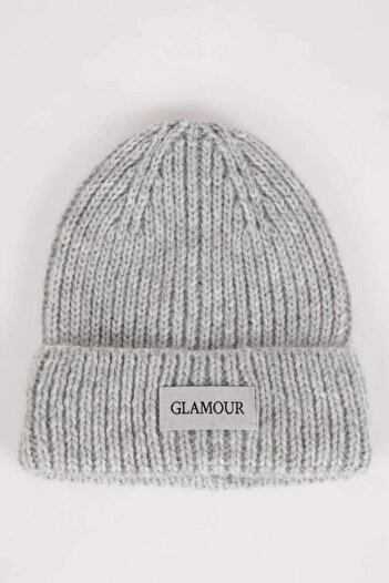 DeFacto Women's Woven Label Winter Beanie (25 Wn)