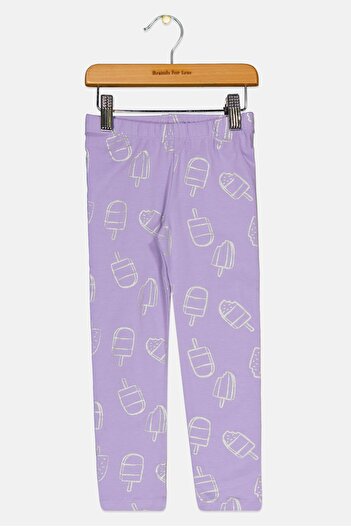 GAP Toddlers Girl All Over Print Pull On Leggings, Purple