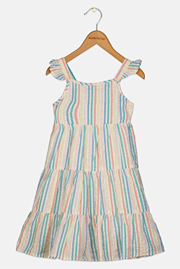Hamleys Toddlers Girl Stripe Sleeveless Dress, Multicolor