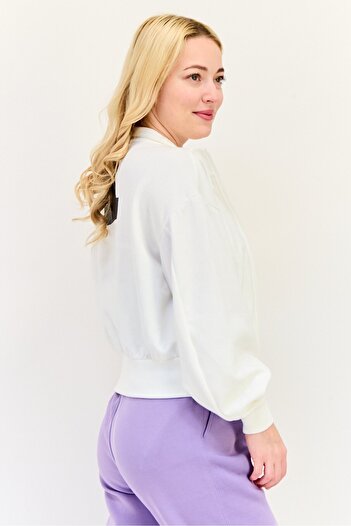 adidas Women Sportswear Fir Long Sleeve Outdoor Sweatshirt, White