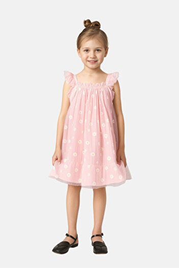 English Laundry Kids Girl Floral Print Party Dress, Multicolor
