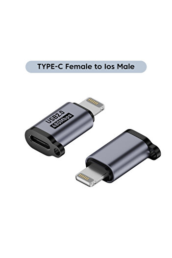 Choice 1PC C To Lightning Micro USB To Type C Adapter Mini USB To USB C 480Mbps Fast Data Charging Connecto