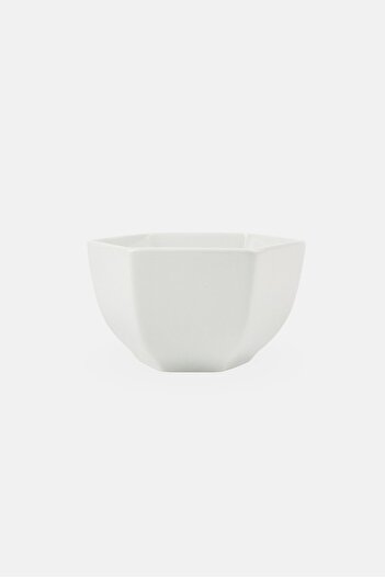 BIA Cordon Bleu Six Sides Solid Bone China Bowl, White