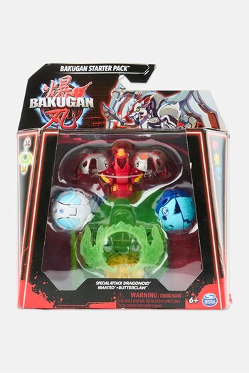 BAKUGAN Starter 3-Pack Special Attack Dragonoid Mantid Butterclaw