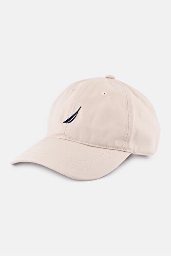 Nautica Men Brand Logo Cap, Beige