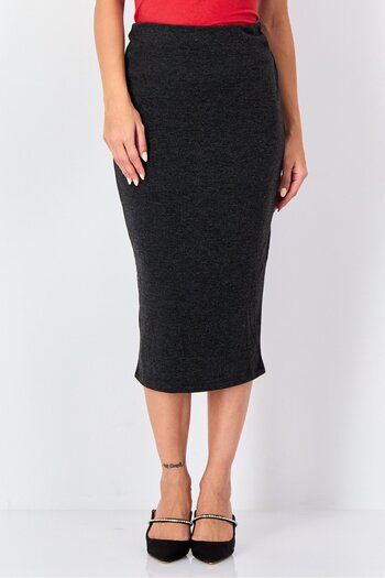 Reserved Women Heather Midi Skirts, Heather Grey