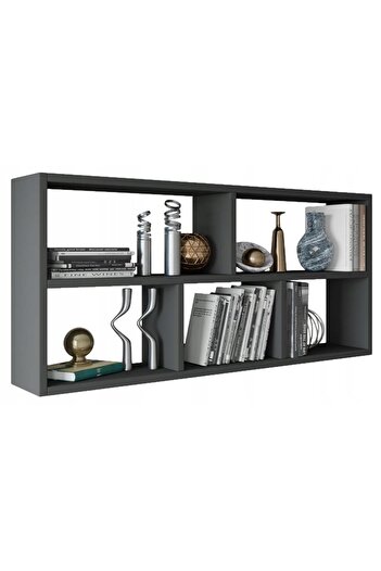 Other TEO anthracite shelf, graphite gray bookcase