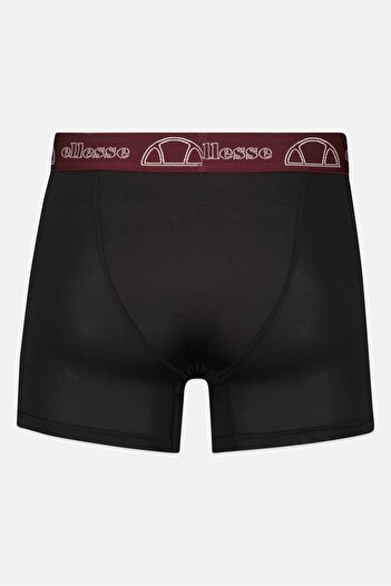 Ellesse Men 3 Pack Brand Logo Boxer Briefs, Black