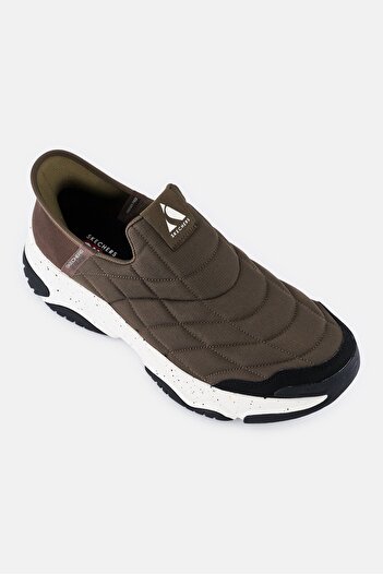 SKECHERS Men Nomad Slip On Outdoor Shoes, Dark Olive