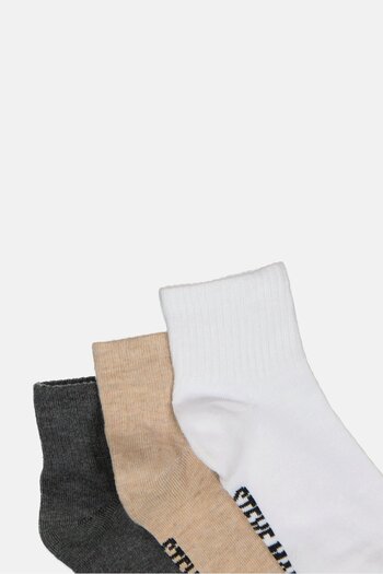 Steve Madden Women 6 Pairs Brand Logo Quarter Socks, Multicolor