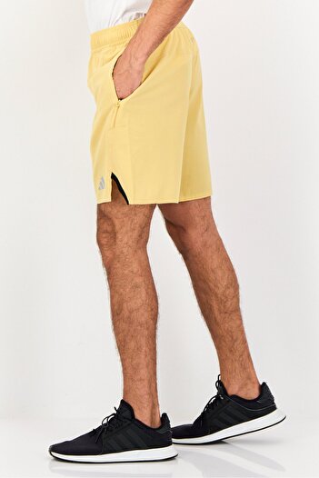 adidas Men Regular Fit 7 Inseam Training Shorts, Mustard