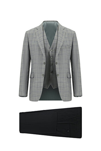 Kiğılı Slim Fit Slim Fit Combination Vest Suit