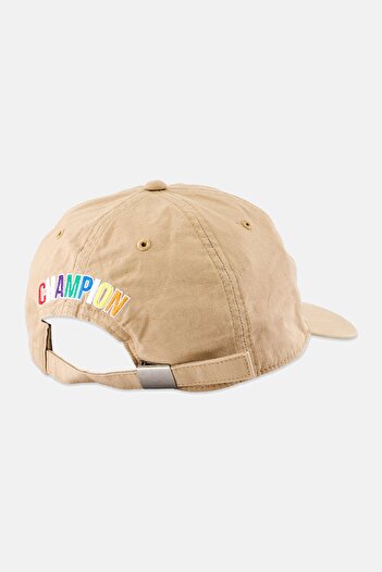 Champion Men Embroidered Logo Adjustable Cap, Biege
