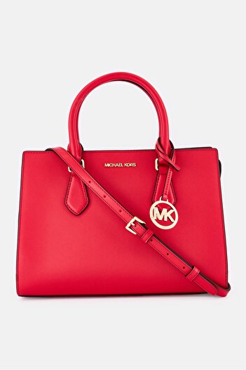 Michael Kors Women Brand Logo Sheila Satchels, Red