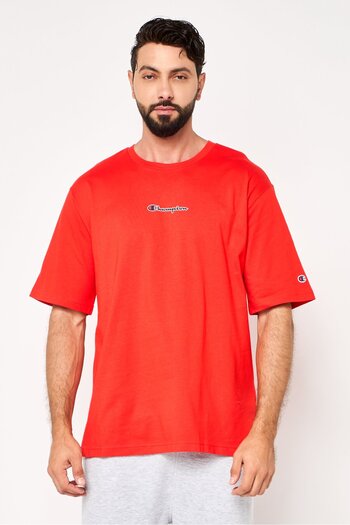 Champion Men Sportswear Fit Short Sleeve Outdoor T-Shirt, Red