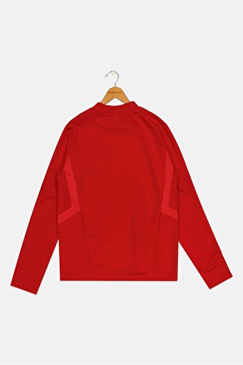 adidas Kids Boy Sportswear Fit Long Sleeve Outdoor Sweatshirt, Red