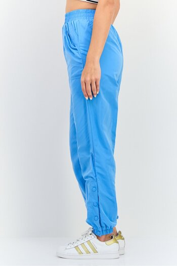 Forever 21 Women Regular Fit Solid Jogger Pants, Blue