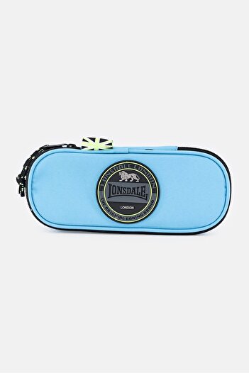 LONSDALE Kids Boy Brand Logo Pencil Case, Dark Turquoise