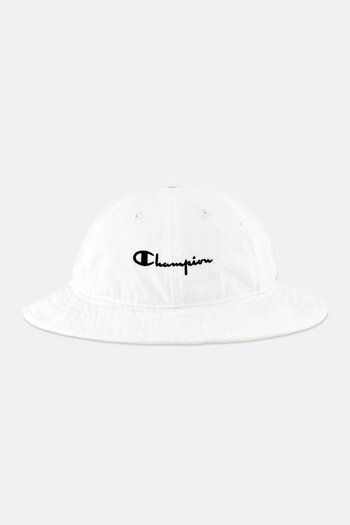 Champion Men Brand Logo Bucket Hat, White