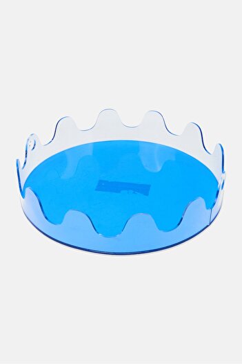 NANETTE LEPORE Round Large Decorative Tray, Transparent