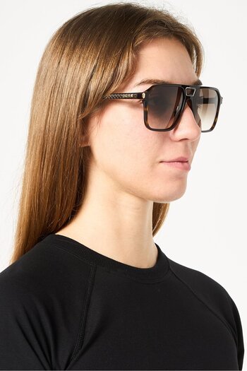 Just Cavalli Women SJC036 Square Sunglasses, Havana Brown