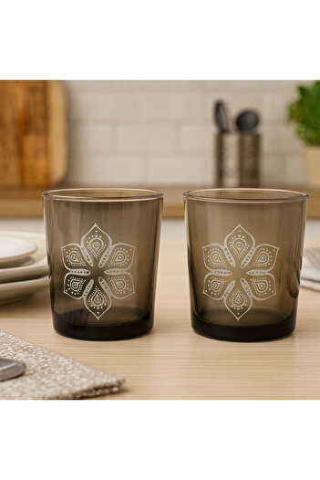 SİHİRLİ AYAKLAR 6-Piece Colorful Water Glass Colorful Soft Drink Glass 330 ml 9X8.5 cm