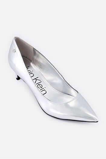 Calvin Klein Women Medium Deja2 Slip On Pumps, Silver