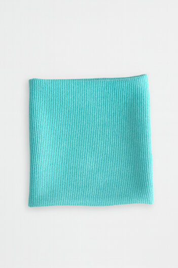 anna sofie Turquoise Ribbed 100% Cotton (1-5 Years Old) Beanie Neck Collar Set (Lasnman Price)