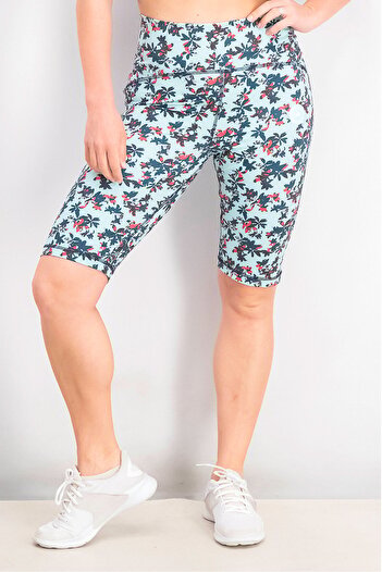 adidas Women Sportswear Fit Training Shorts, Frozen Blue