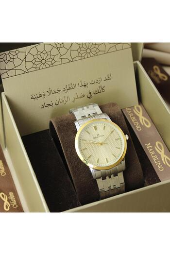 marblino Marbleno Men's Stainless Steel White Class Watch
